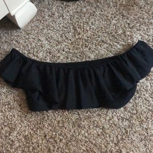 Black off the shoulder bathing suit top